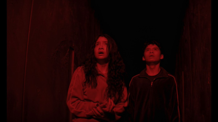 Ian Ho and Emma Ho stare off camera in this image from 'Home Bodfies.'